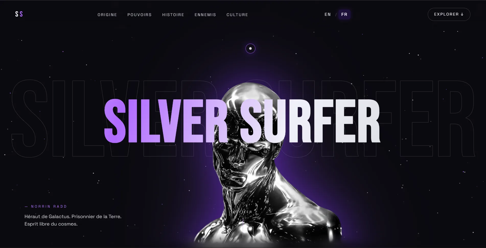 Aperçu du site Silver Surfer